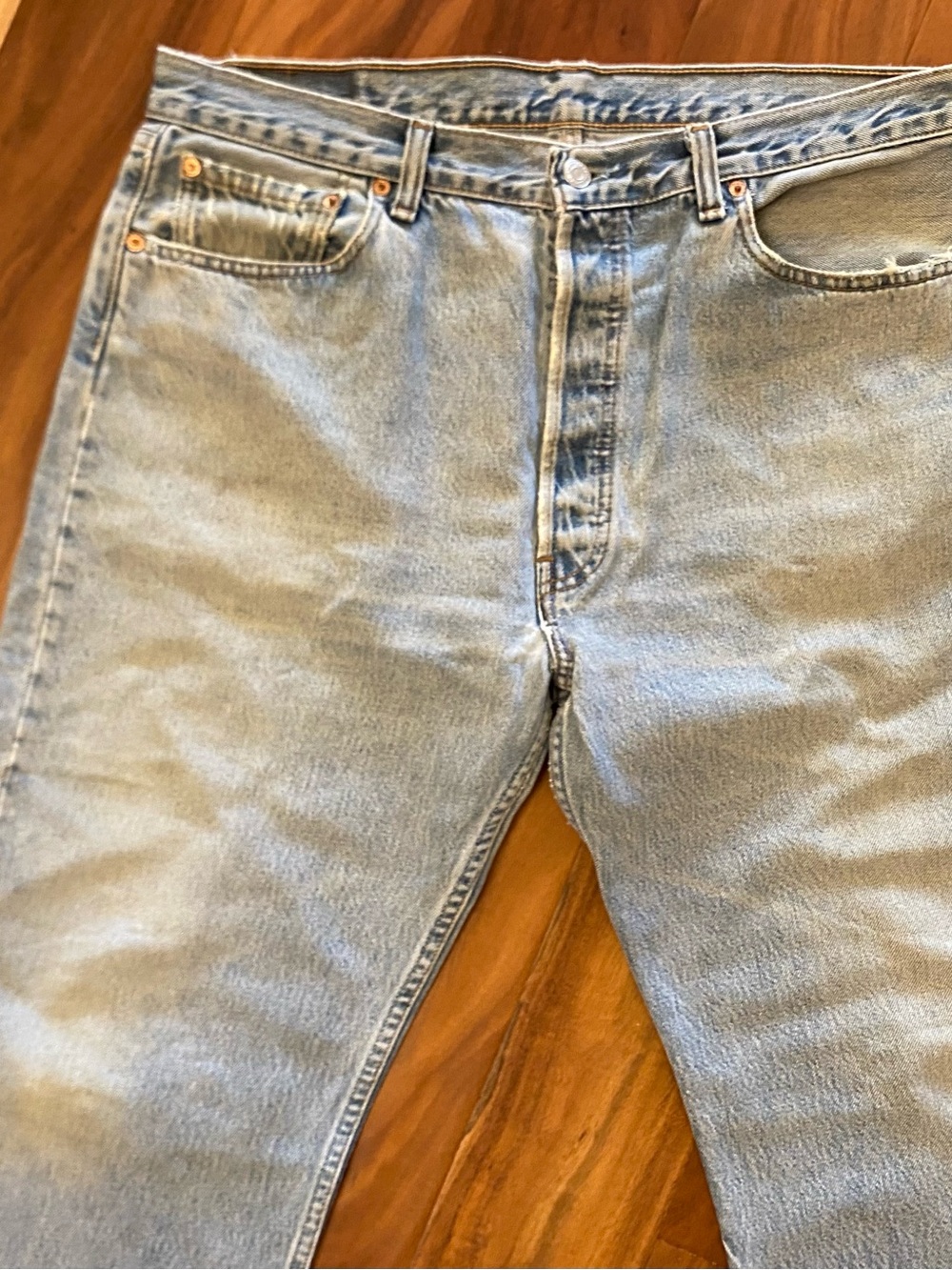 Vintage 1990's Levis 501 denim jeans faded 36x29